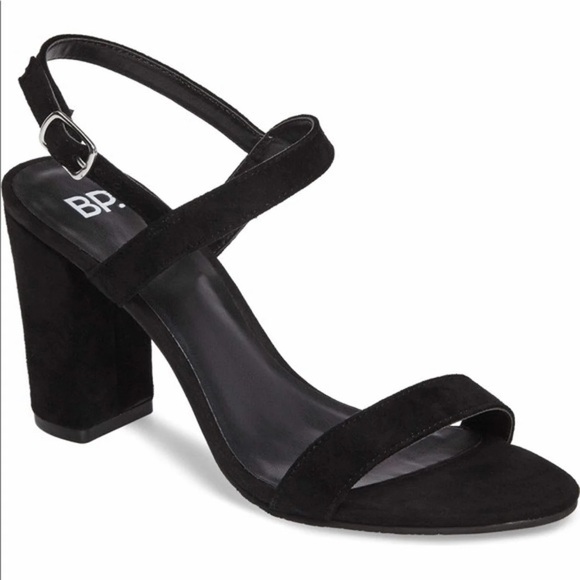 Nordstrom Shoes - New BP. Lula Block Heel Slingback Suede Sandal